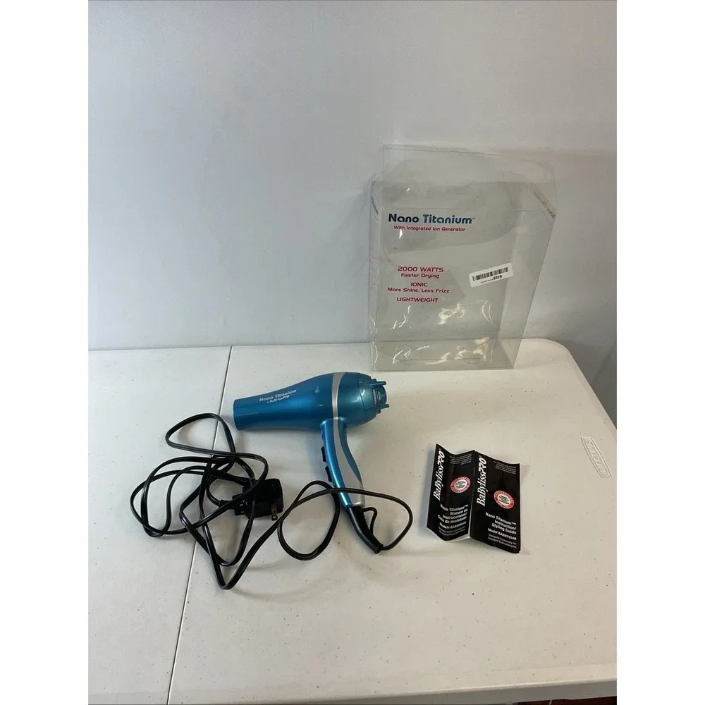 Baby‎ Bliss Pro Nano Titanium Hairdryer Portofino Full-Size Blue